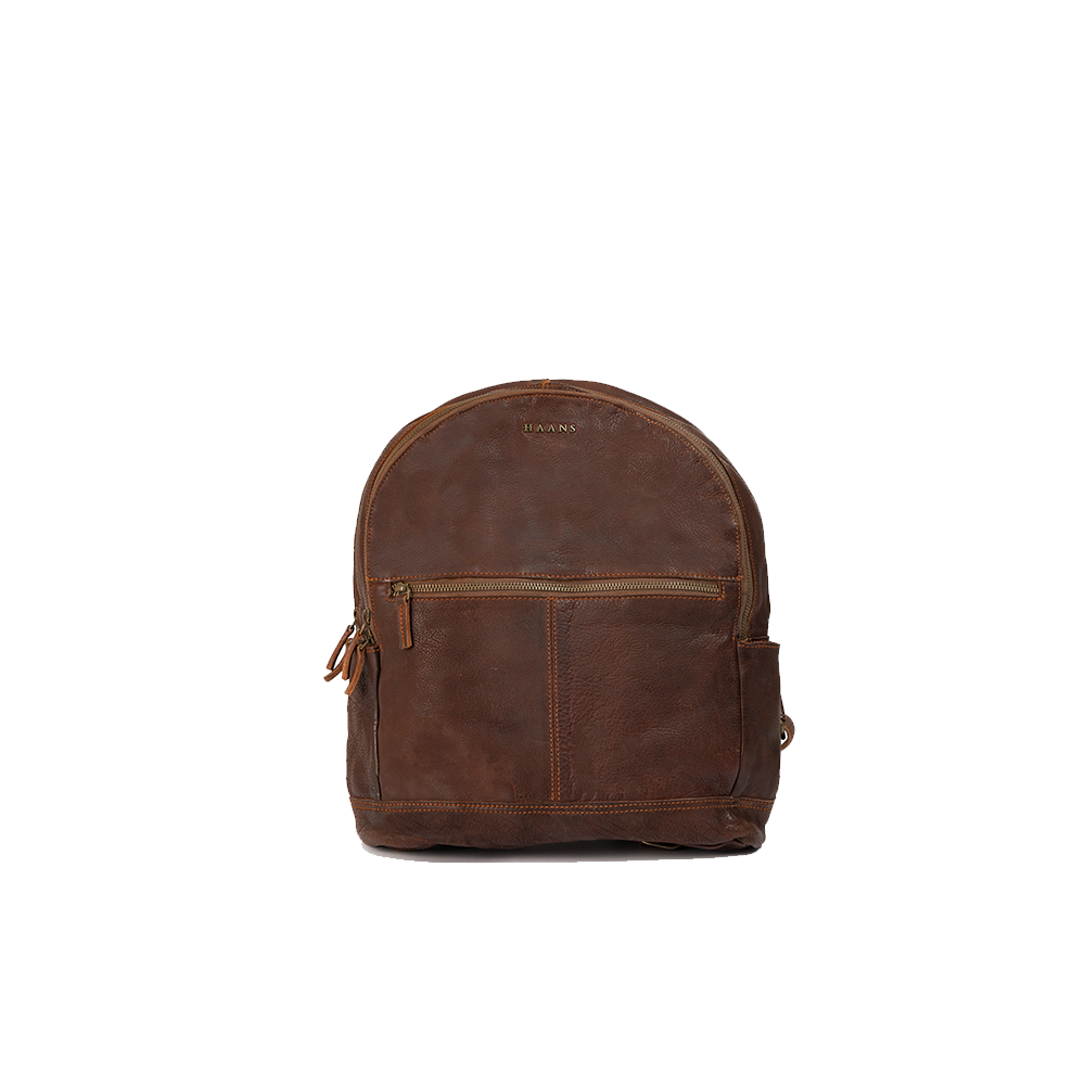 Mini Leather Canvas Backpack
