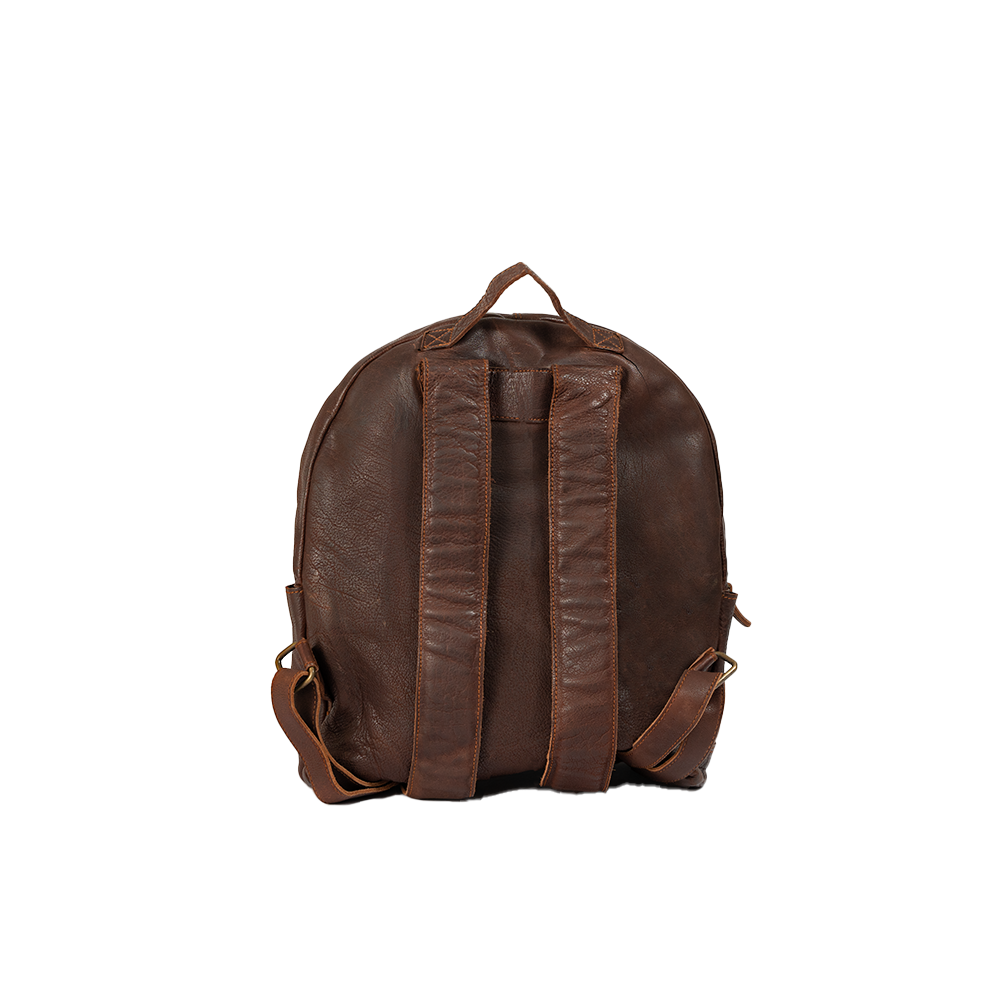 Mini Leather Canvas Backpack