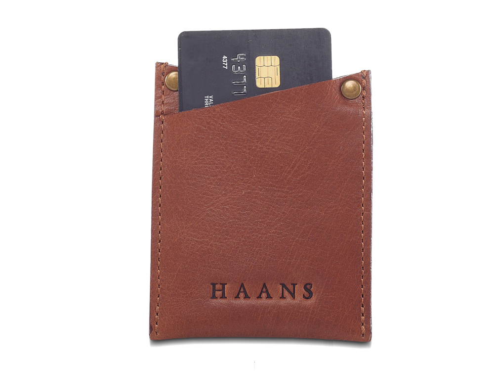 Buff Leather Classic Credit Card Case